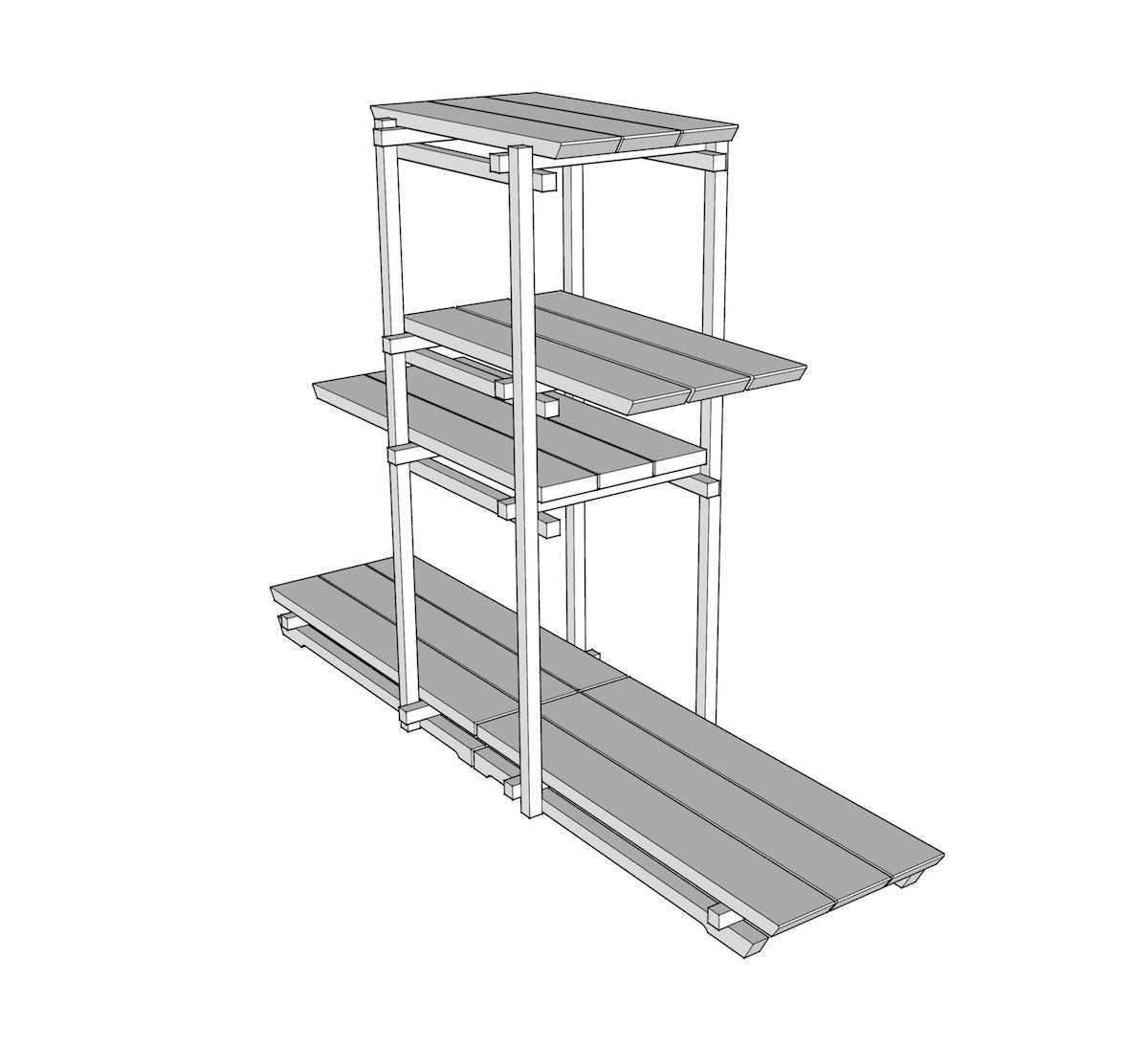 No. 4 Pagoda Bonsai Plant and Garden Stand | Fatpatio